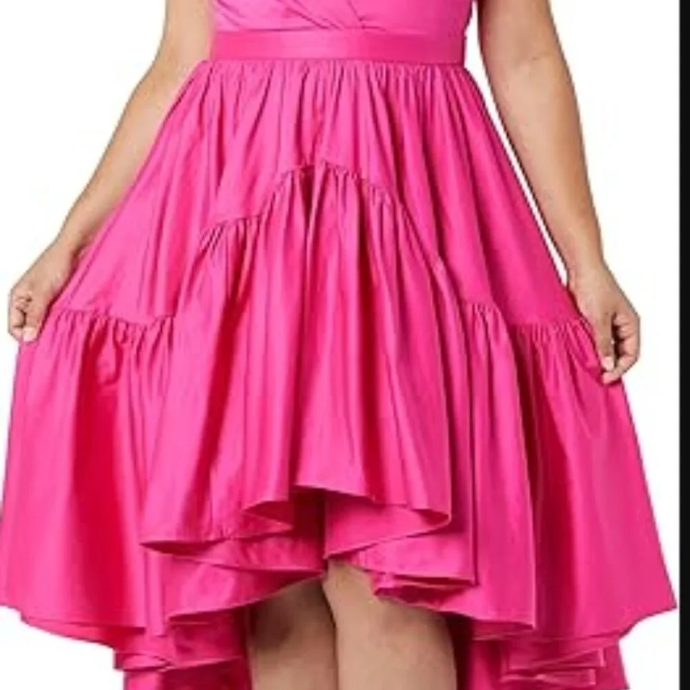 Ruffle Dress with Flounce (Pink) - Featured on Making The Cut TV Show NWT - Picture 6 of 8